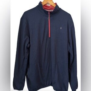Aspen navy performance 1/4 zip jkt w 2 frnt zp pckts MN XL preppy golf outdoor